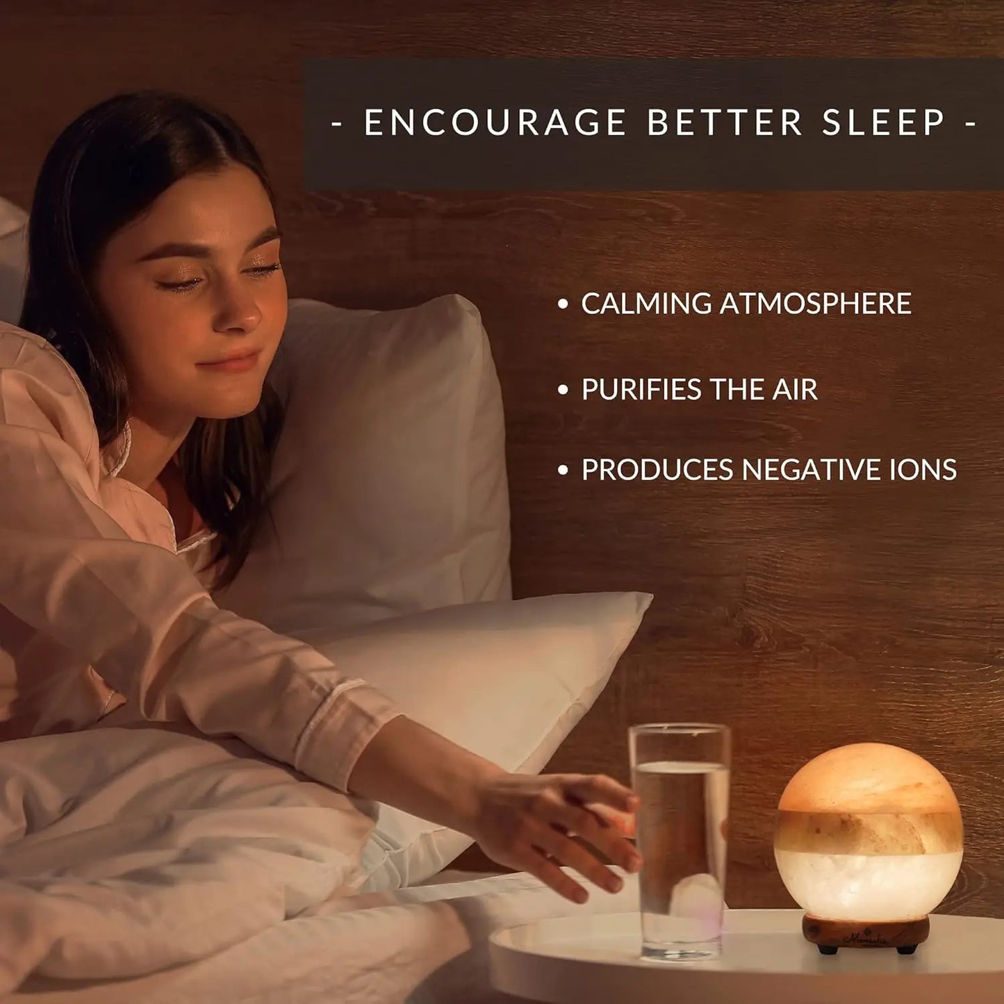 XMSJ Dual Illumination Himalayan Salt Lamp Globe With Dimmer