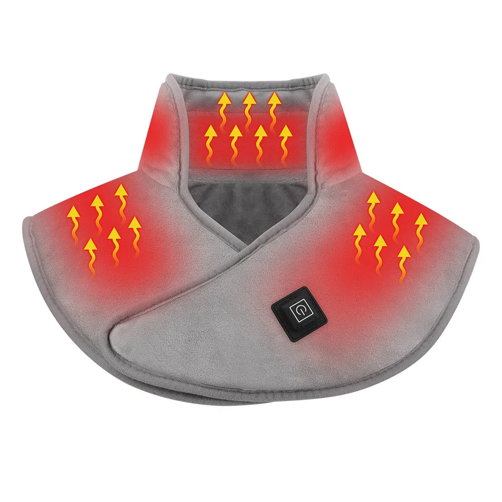 Electric Heating Shoulder Neck Pad Cervical Wrap 3 Gears Thermal Compress 2026 Warm Back Shoulder USB Charging Warm Winter