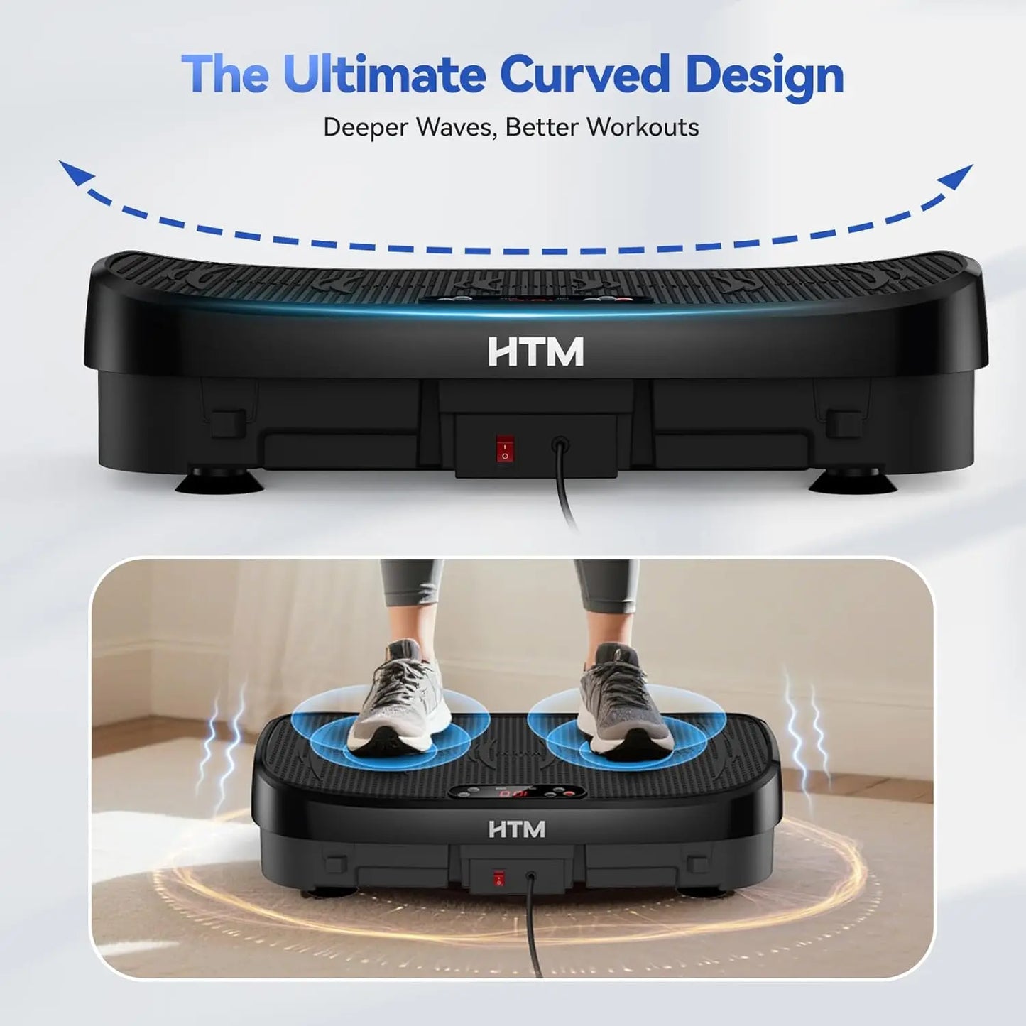 HTM Vibration Plate Fitness Multi Function Vibration Trainer