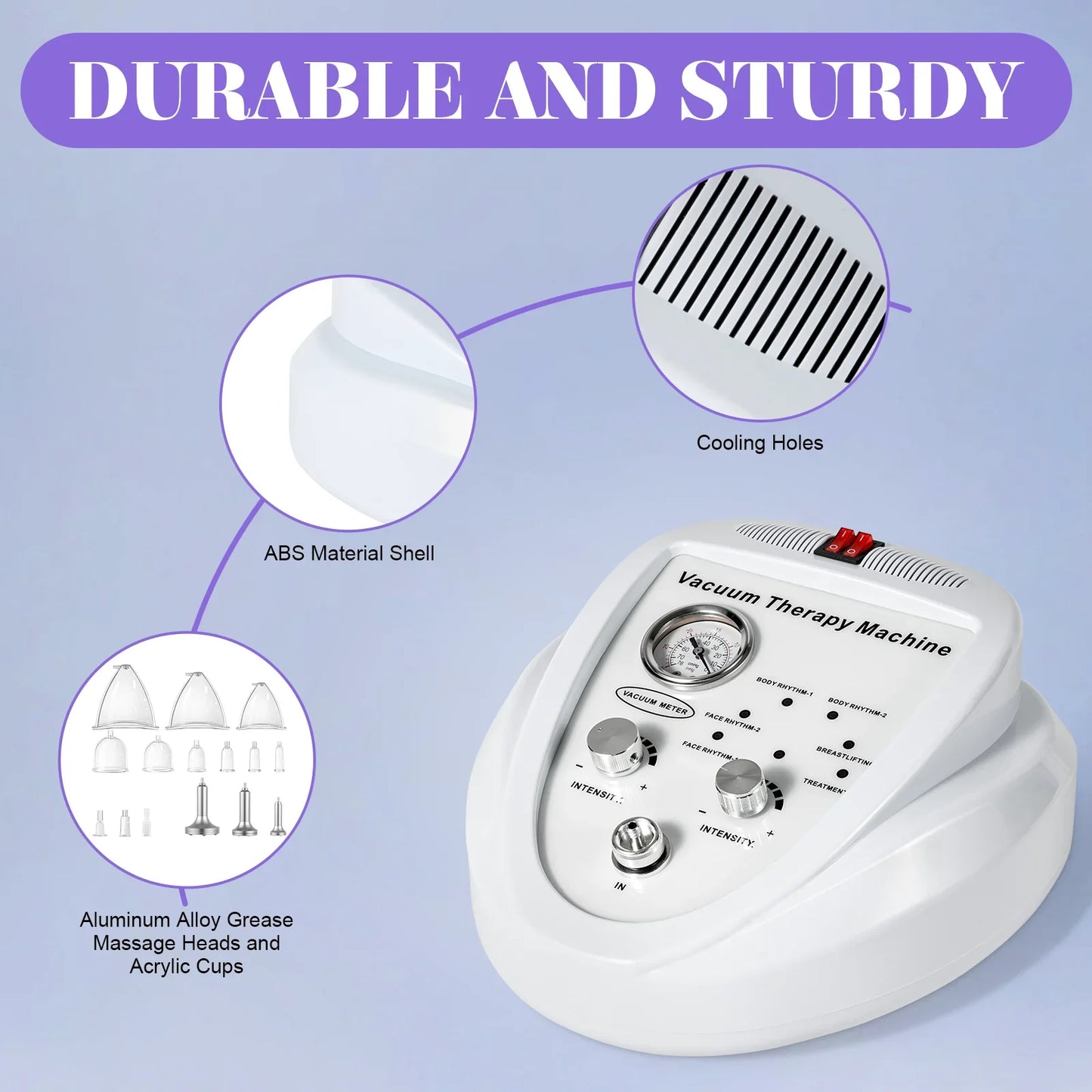 Premium Vacuum Therapy Machine With 24 Cups And 3 Pumps