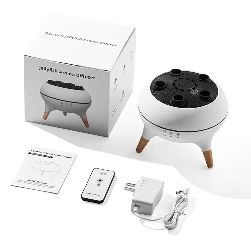 Alloet Jellyfish Humidifier Essential Oil Diffuser With Night Lights