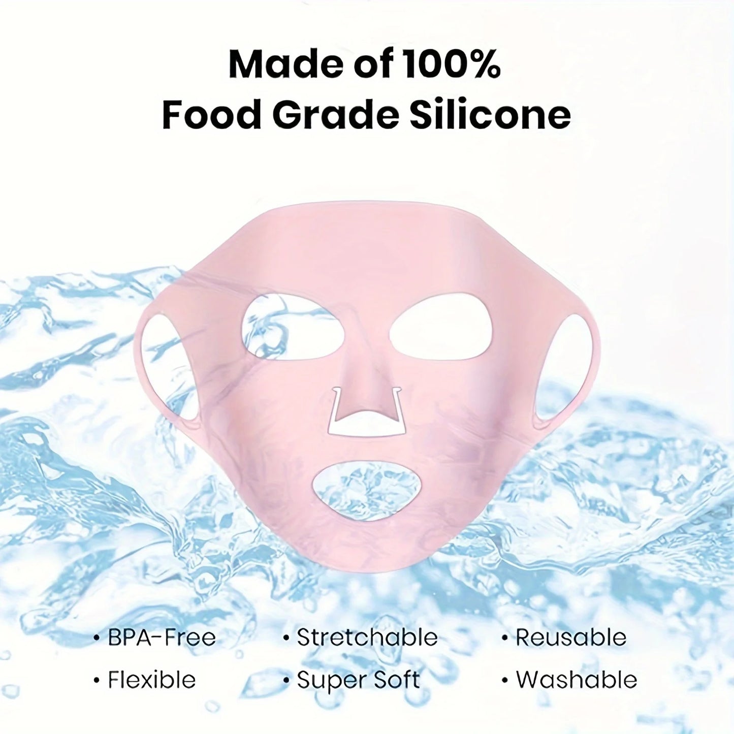 WRDEW 3D Silicone Facial Mask For Moisturizing Reusable Skin Care
