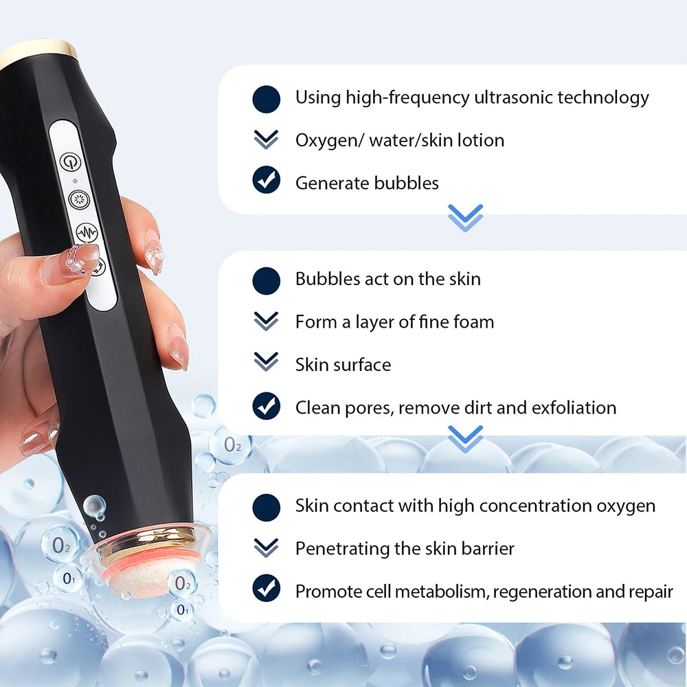 Foreverlily Oxygen Bubble Pen CO2 Facial Spa Device