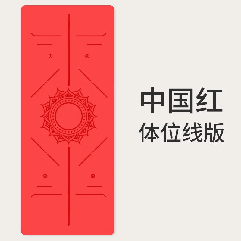 2025 New Natural Rubber & PU 5mm Thick Yoga Mat - Custom Logo & Alignment Markers Anti-Slip Professional Fitness Mat for Home Gy