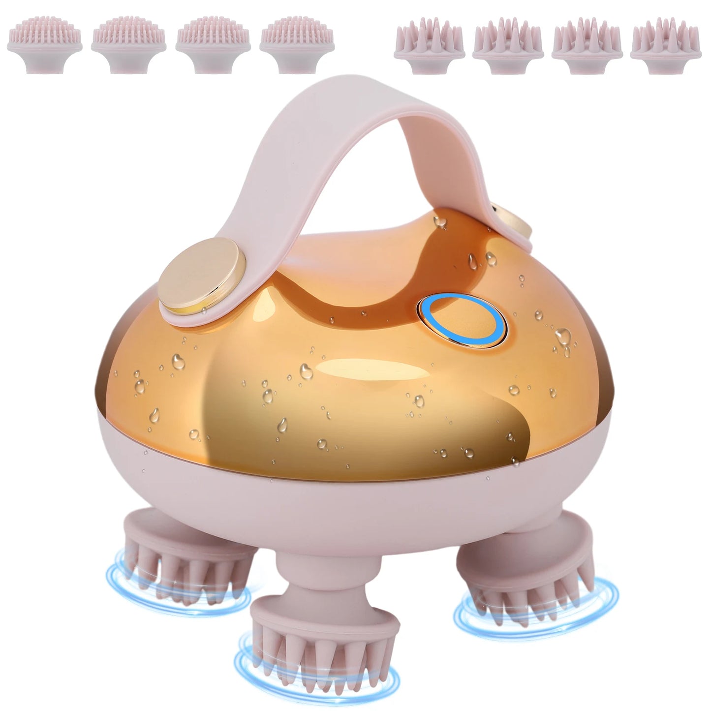 APWIKOGER Electric Scalp Massager With 8 Silicone Massage Heads