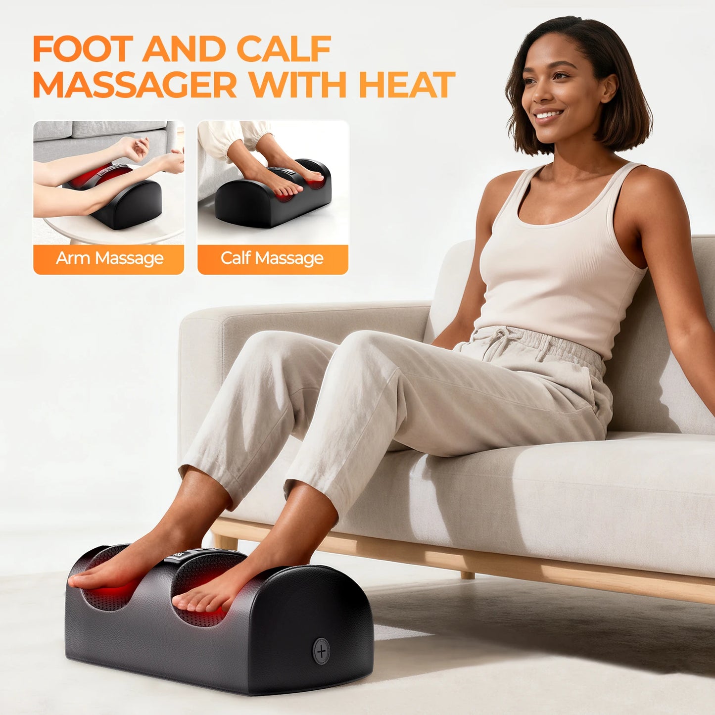 HOMEMASSA Shiatsu Full Body Massage Mat With Heat Vibration