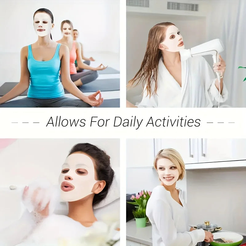 WRDEW 3D Silicone Facial Mask For Moisturizing Reusable Skin Care
