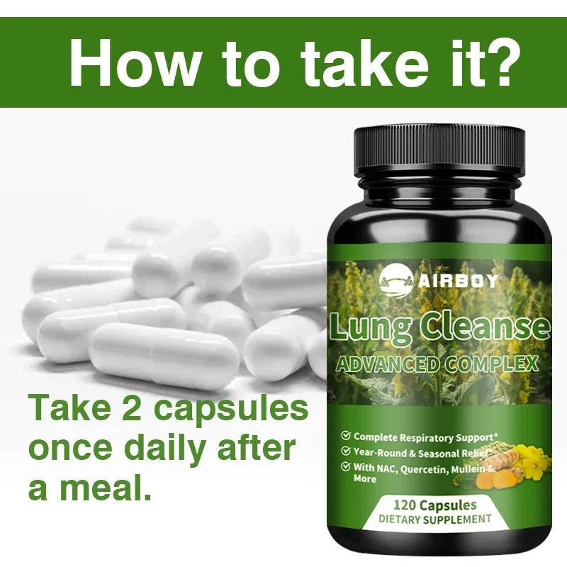 Airboy Lung Cleansing Detox Supplement for Respiratory Health Immune Support