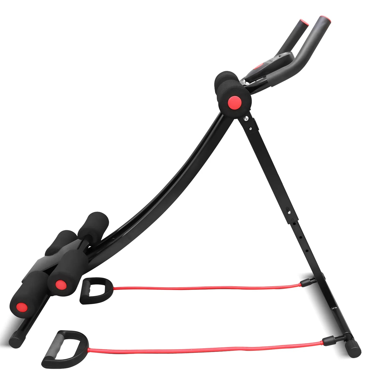 Foldable Ab Machine With LCD Display For Home Gym Workout