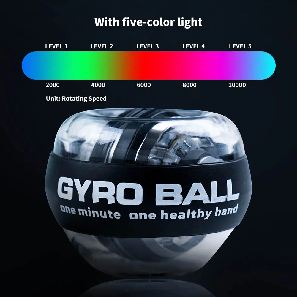 YangChen LED Gyroscopic Power Trainer Ball Wrist And Arm Fitness