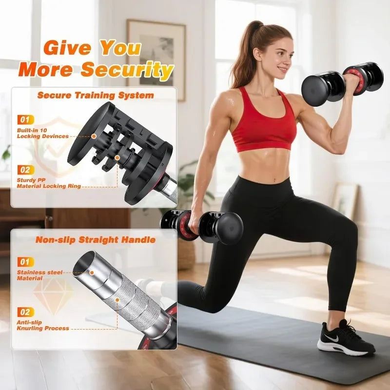 Adjustable Dumbbells Set Of 2 For Strength Training