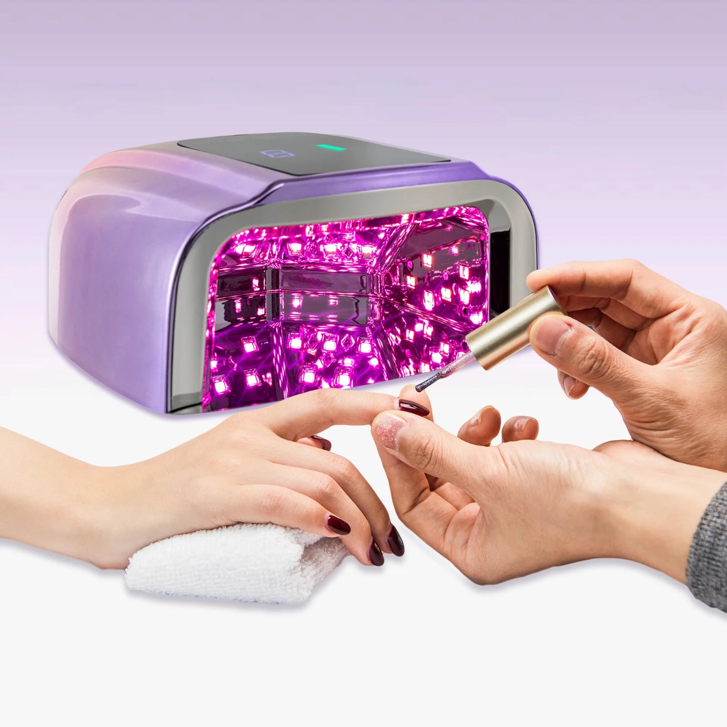Bymaocar Nail Dryer Professional Rechargeable 96 Watt UV LED Lamp