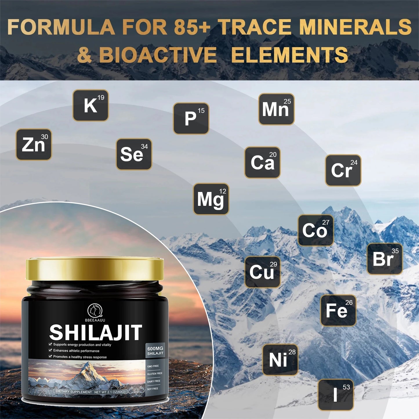 Beworths Shilajit Resin Brain Health Cognitive Support