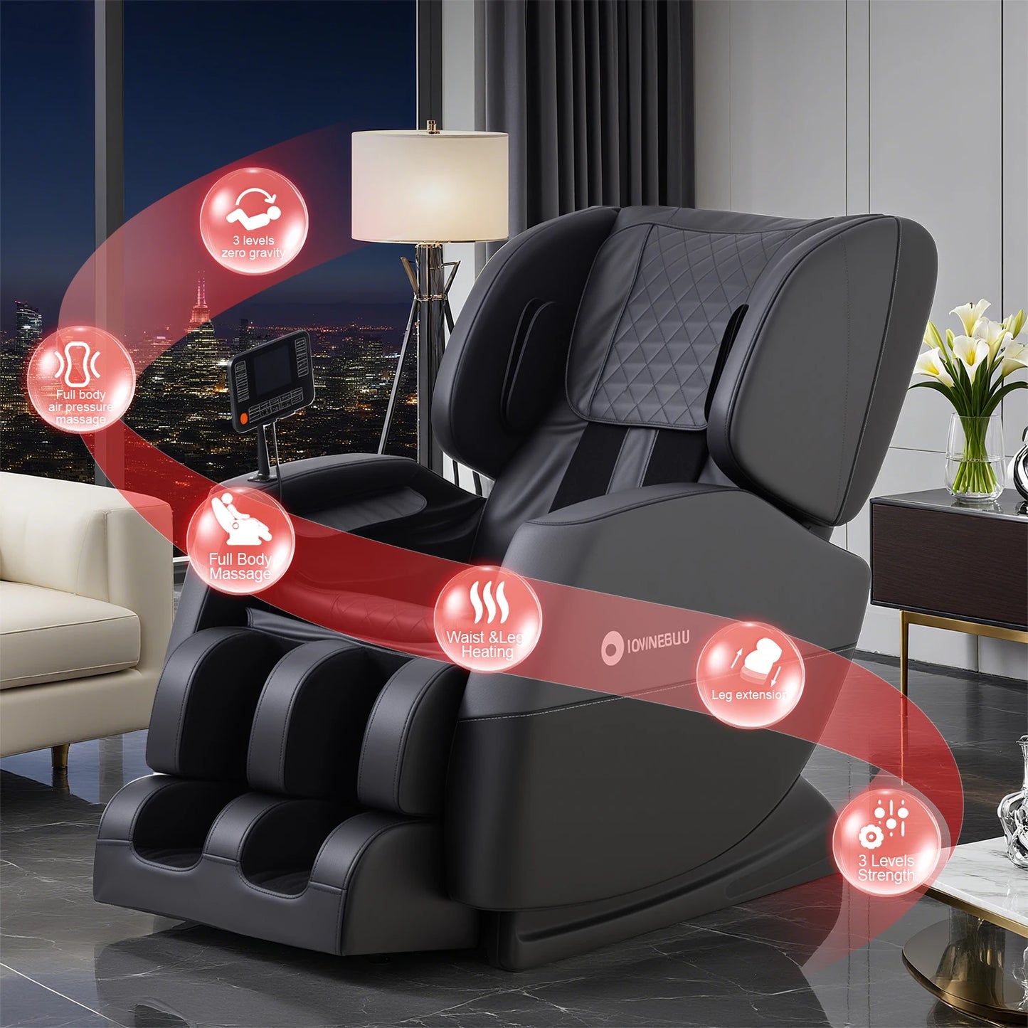 IOWNREALU MC50AWHALE Multi-Mode Massage Chair Zero Gravity