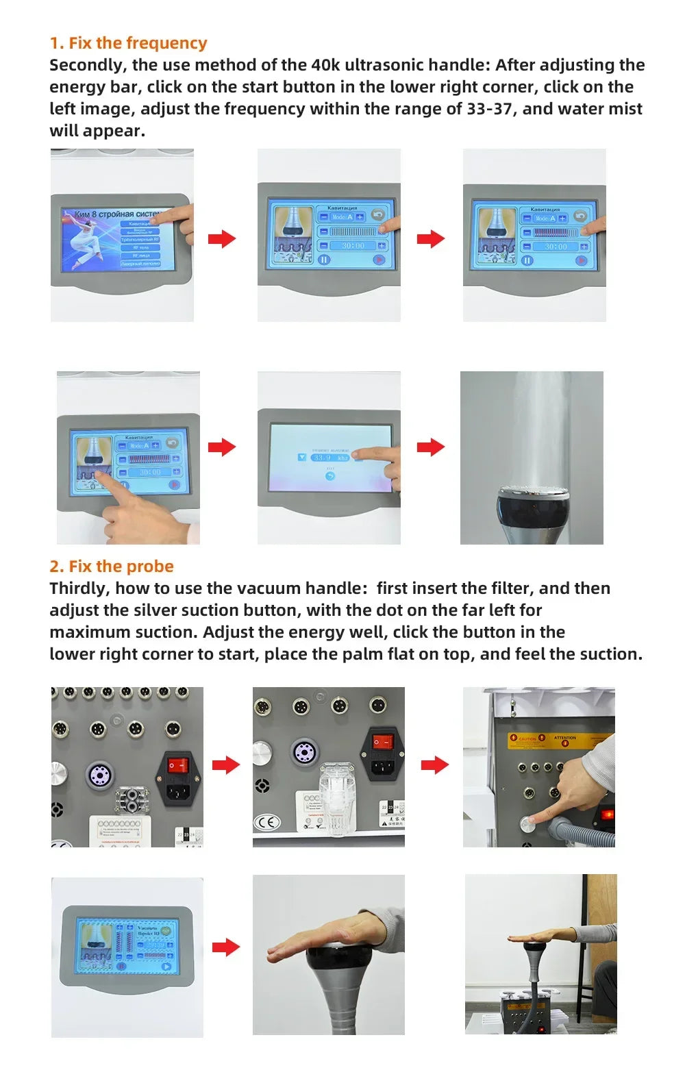 Moonic Beauty 40K Ultrasonic Cavitation 6 In 1 Body Slimming Machine
