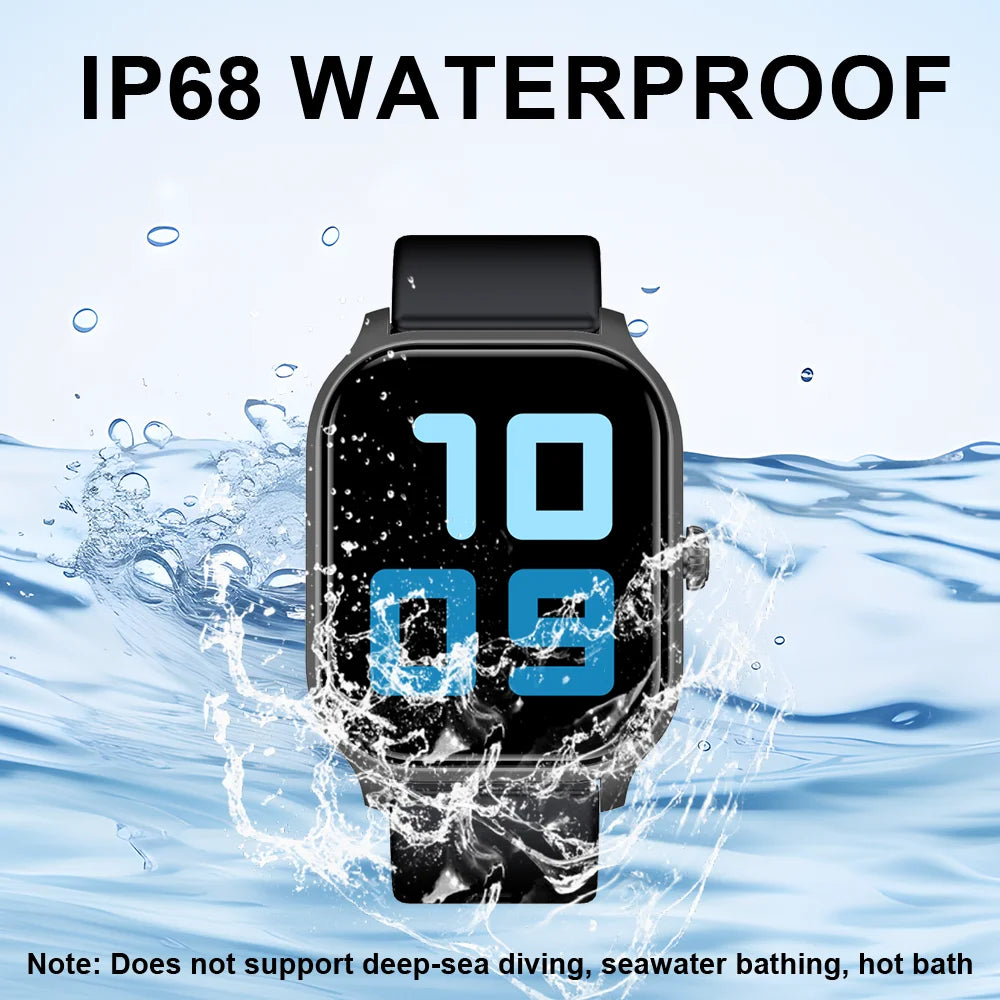 LAXASFIT IP68 Waterproof Smartwatch With Bluetooth Calling