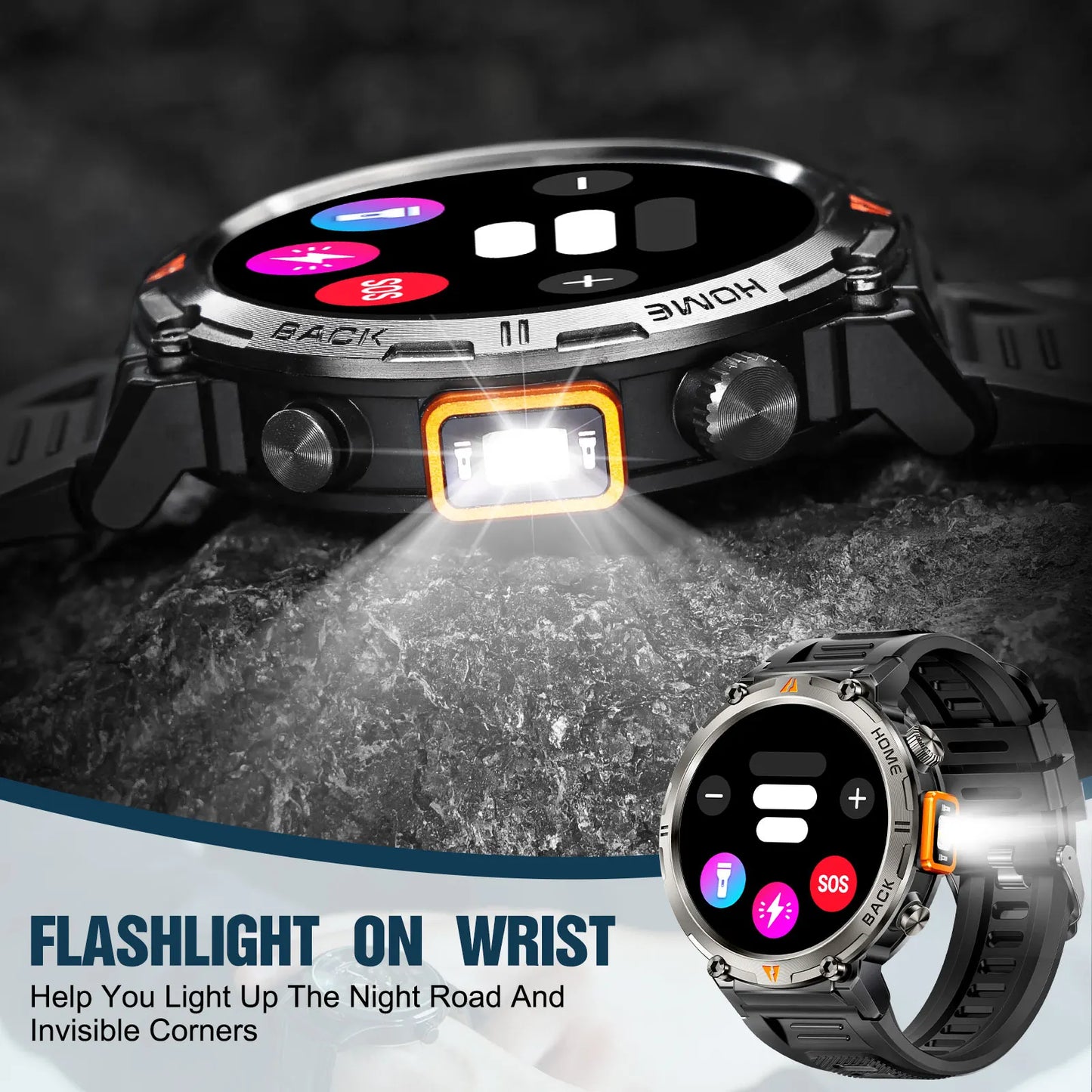 EIGIIS KE3 Bluetooth Calling Smartwatch For Men Heart Rate Monitor