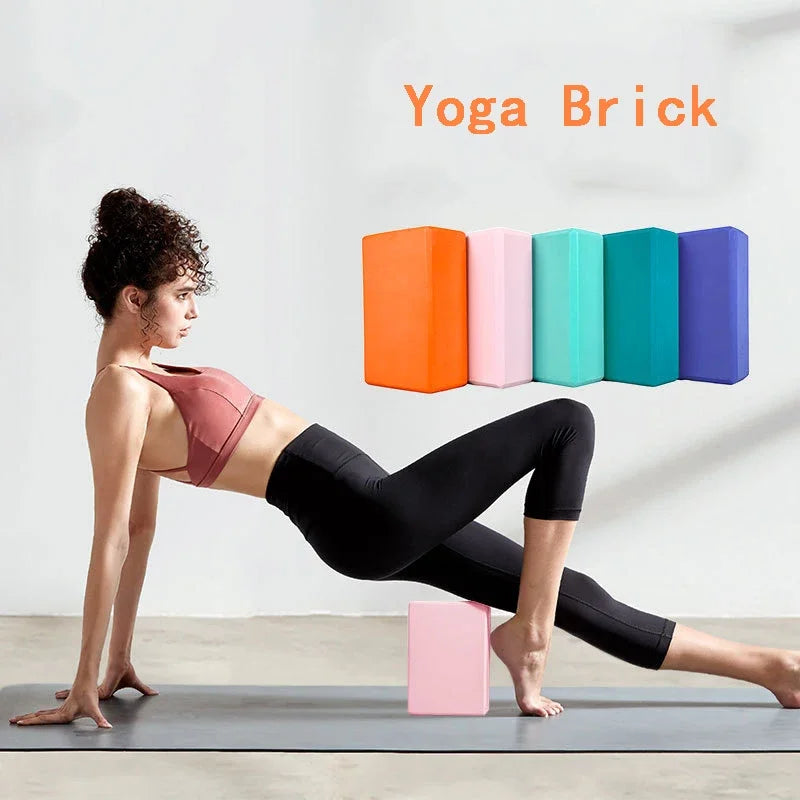EVA Foam Yoga Block Props Brick Gym Pilates Yoga Column Back Exercise BodyBuilding Fitness Sport Workout Equipment for Home
