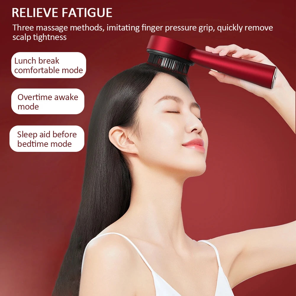 Foreverlily Electric Scalp Massage Brush With Red Light Therapy
