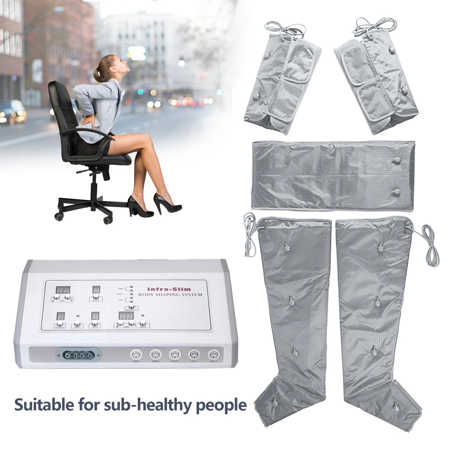 Far Infrared Heating Air Pressure Slimming Suit Pressotherapy