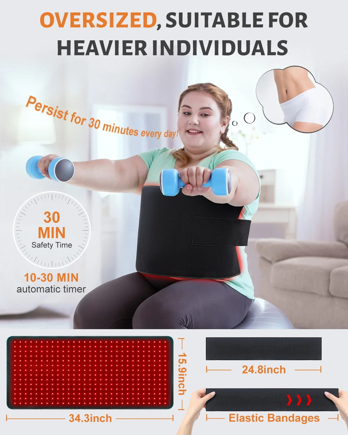 Astarexin Infrared Light Therapy Pad Mat 660nm 850nm