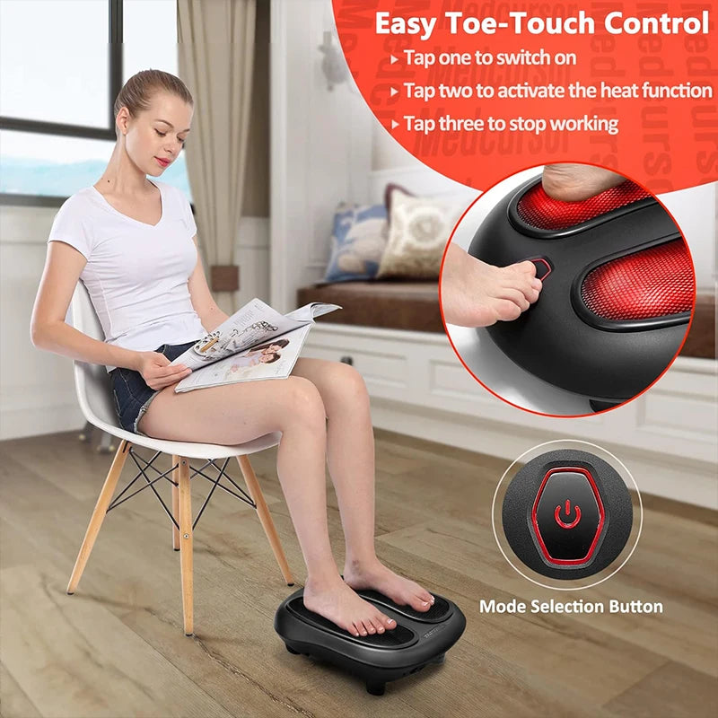 Nekteck Electric Foot Massager With Heat Shiatsu Kneading