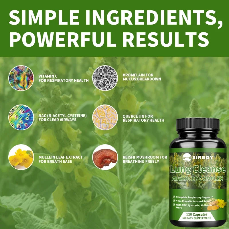 Airboy Lung Cleansing Detox Supplement for Respiratory Health Immune Support