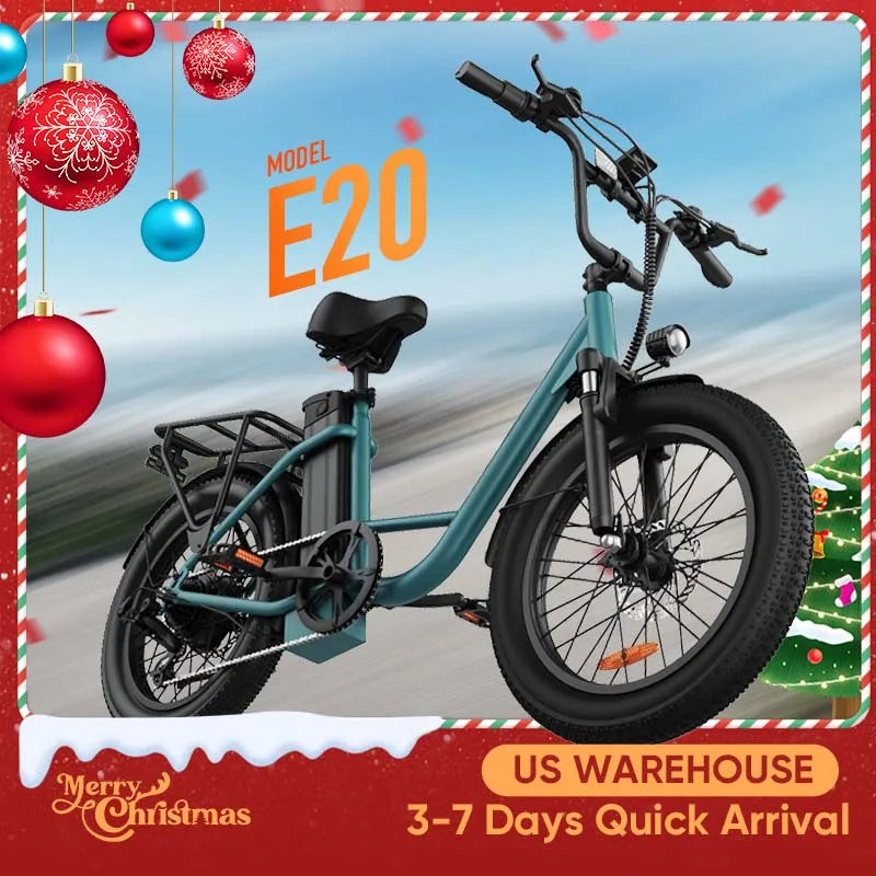 URLIFE E20 1000W Electric Fat Bike With Removable 48V Battery