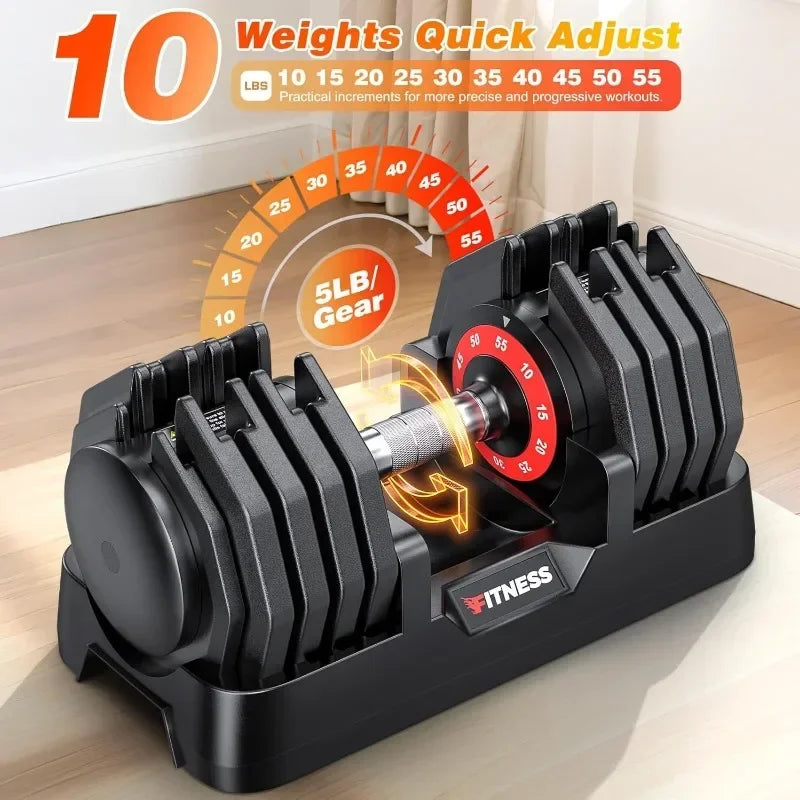 Adjustable Dumbbells Set Of 2 For Strength Training