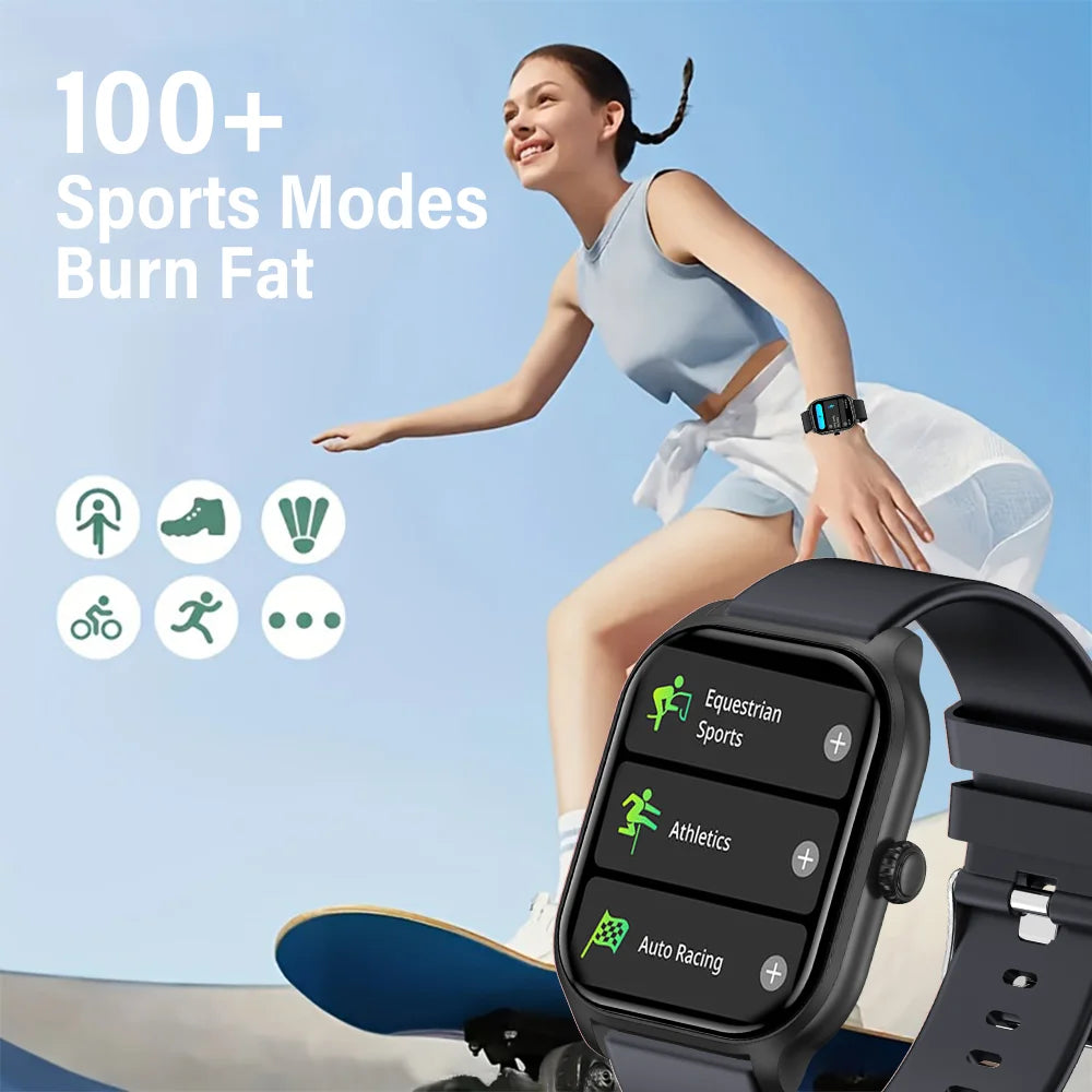 LAXASFIT IP68 Waterproof Smartwatch With Bluetooth Calling
