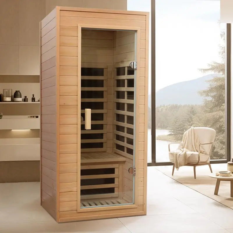 Hemlock One-Person Far Infrared Roof-Embedded Sauna