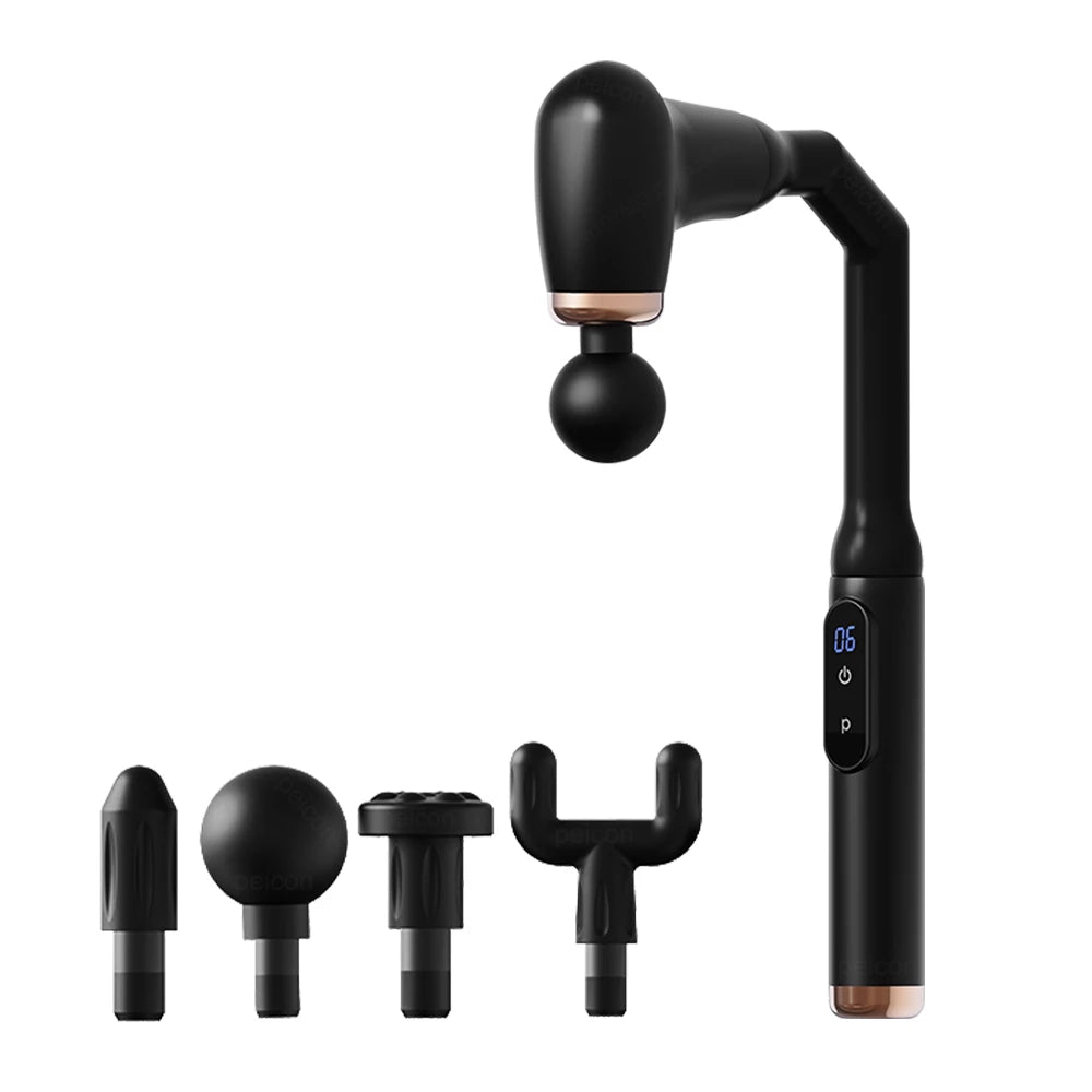 Fascia Massage Gun Electric Back Massager Professional Muscle Massage Machine High Frequency Body Massager With Extended Handle