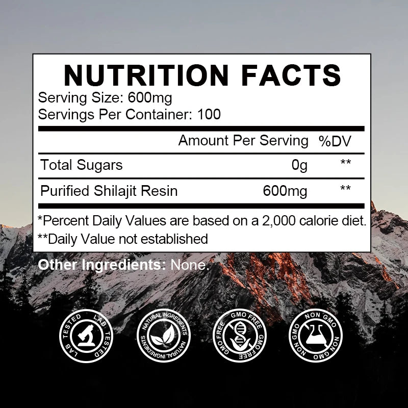 Beworths Shilajit Resin Brain Health Cognitive Support