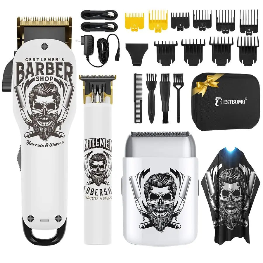 XMSJ Professional Hair Clippers And Beard Trimmer Set For Men
