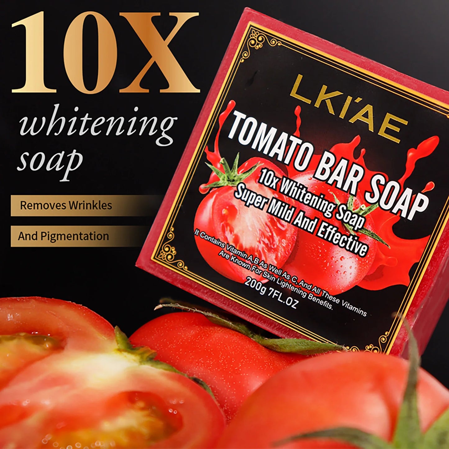AILKE Tomato Whitening Soap for Face and Body Dark Spots