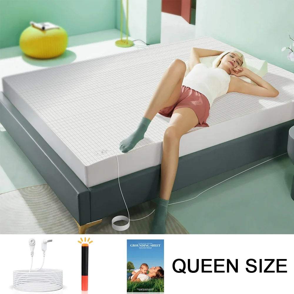 NONECN Astarexin Earthing Grounding Fitted Sheet Organic Cotton