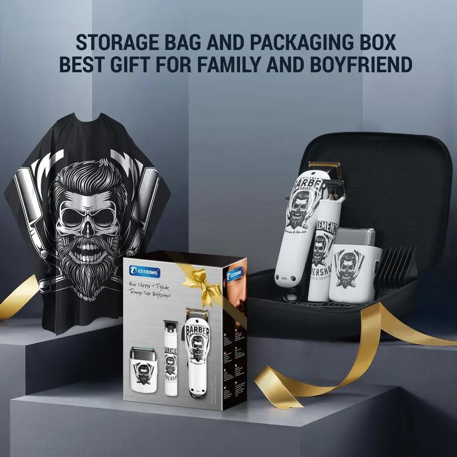 XMSJ Professional Hair Clippers And Beard Trimmer Set For Men