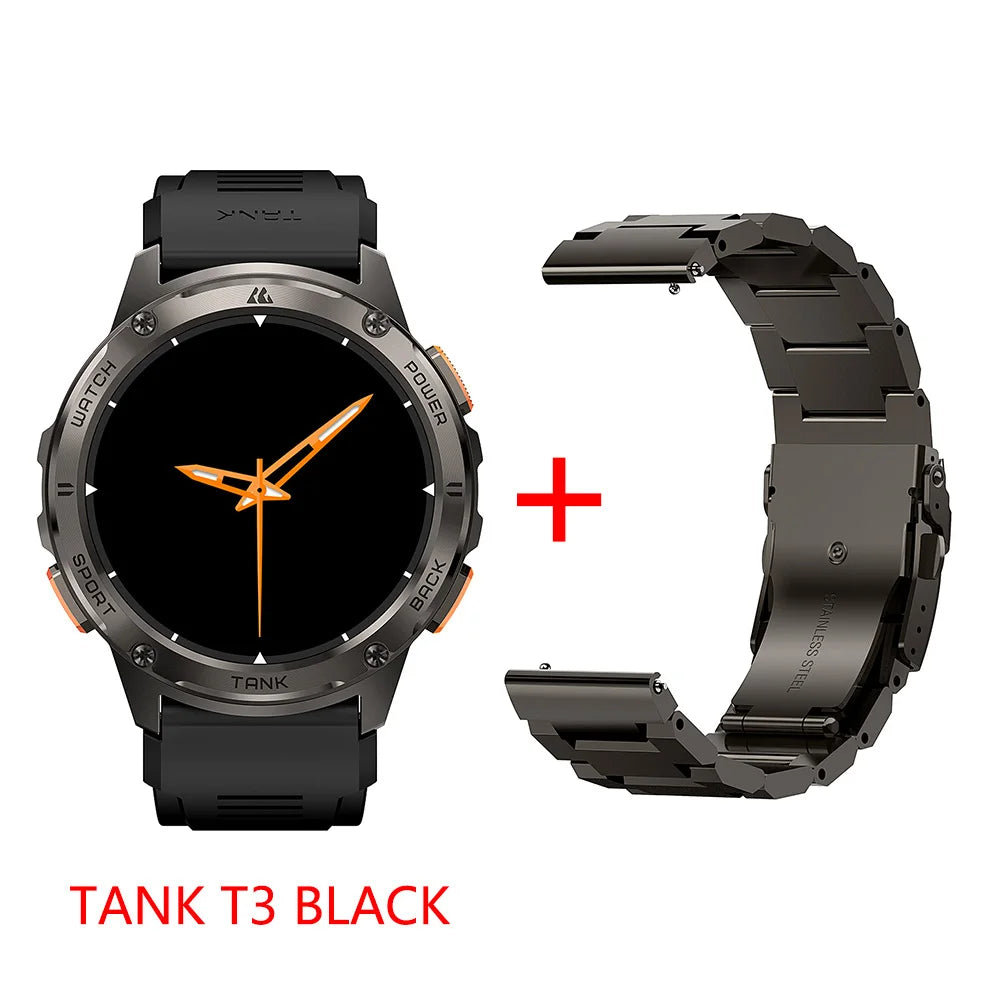 KOSPET Tank T3 Smartwatch Military Fitness AMOLED Bluetooth