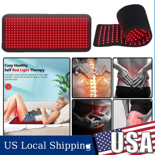 Red Light Therapy Pad Infrared Led Back Pain Belt Relief
