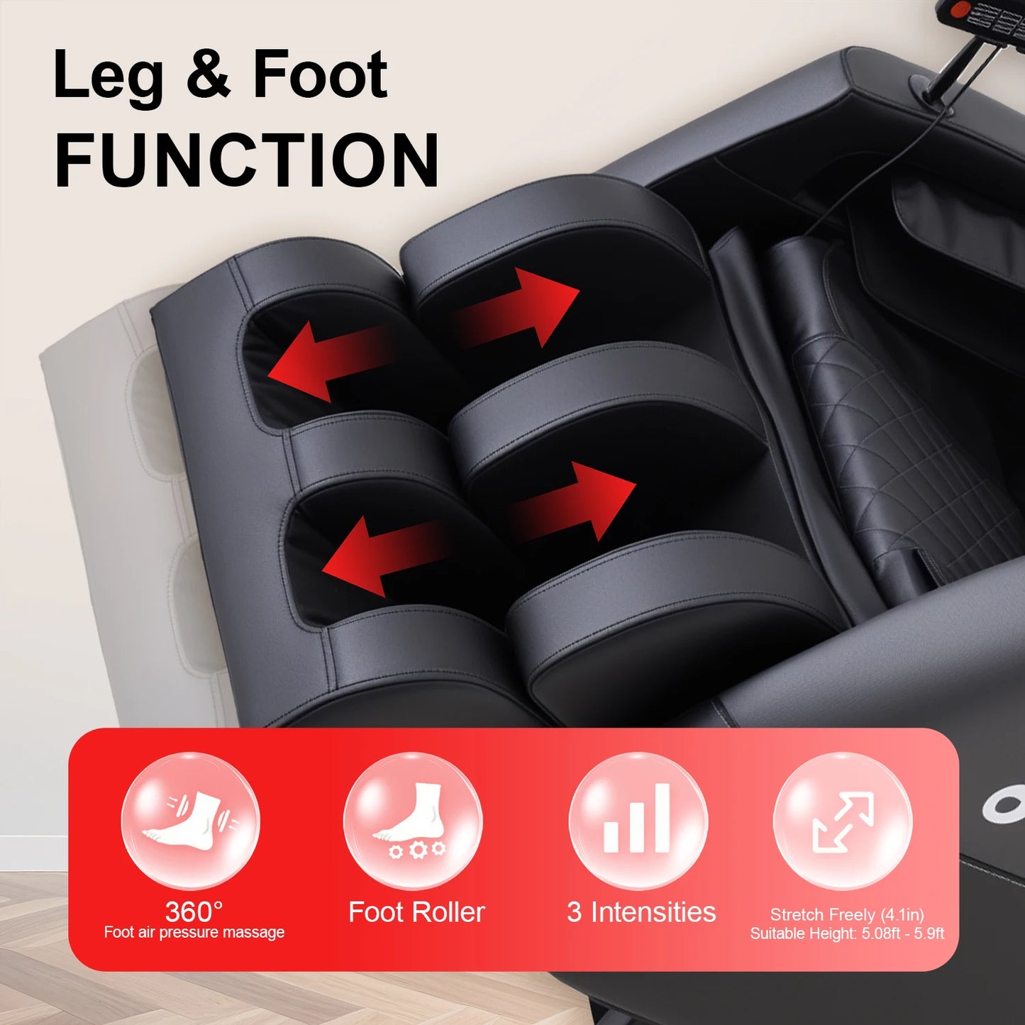 IOWNREALU MC50AWHALE Multi-Mode Massage Chair Zero Gravity