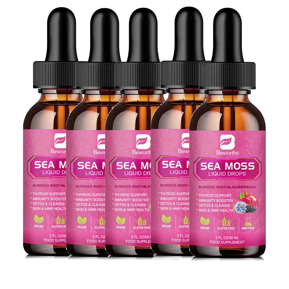 Beworths Seamoss Liquid Drops Black Seed Oil Burdock Root