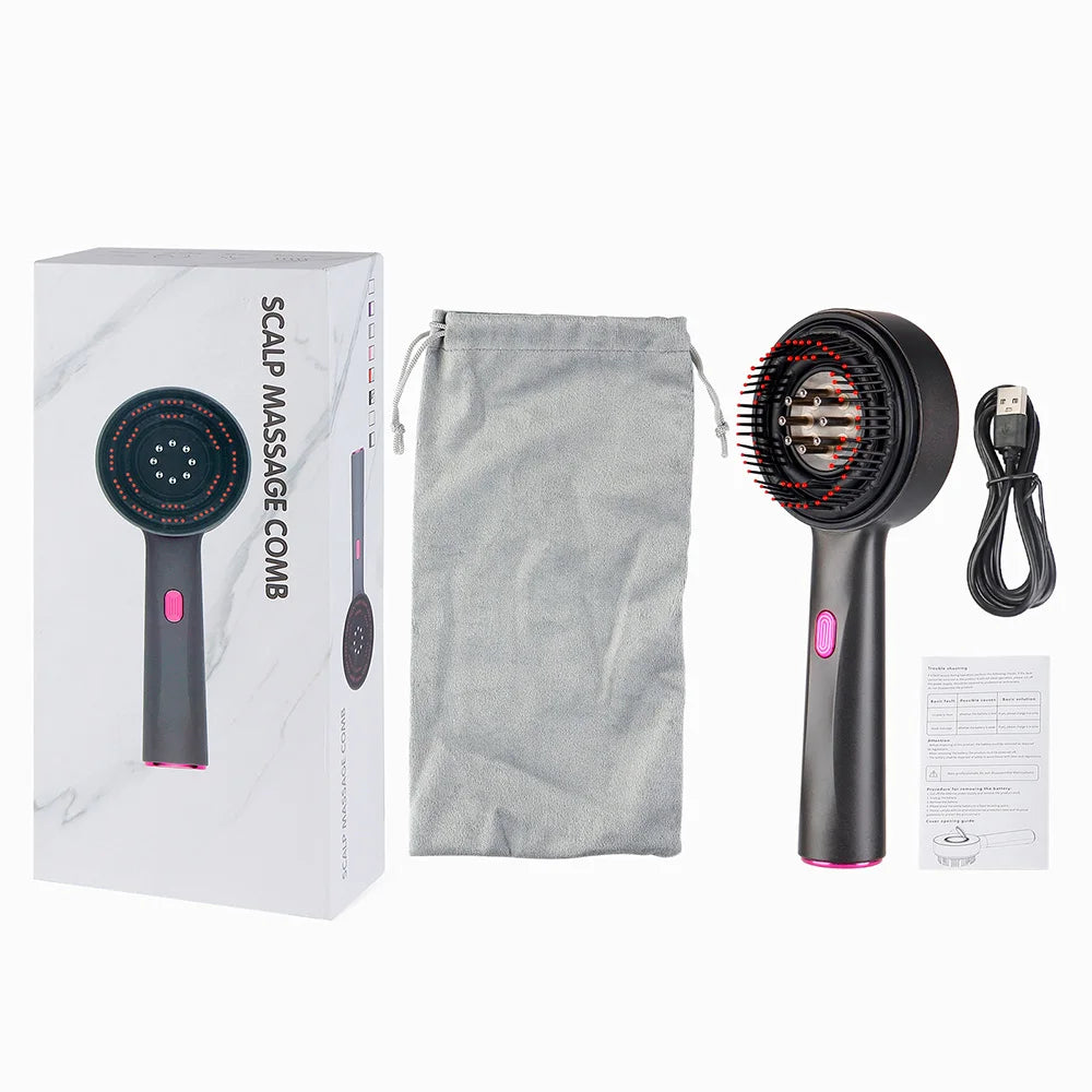 Foreverlily Electric Scalp Massage Brush With Red Light Therapy