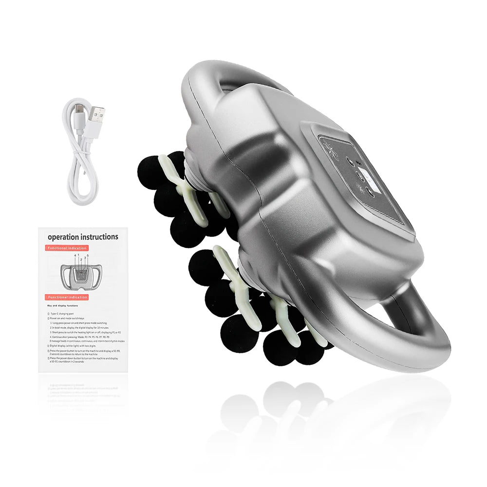 Iebilif 24-Head Fascia Massage Gun With 9 Modes Deep Tissue