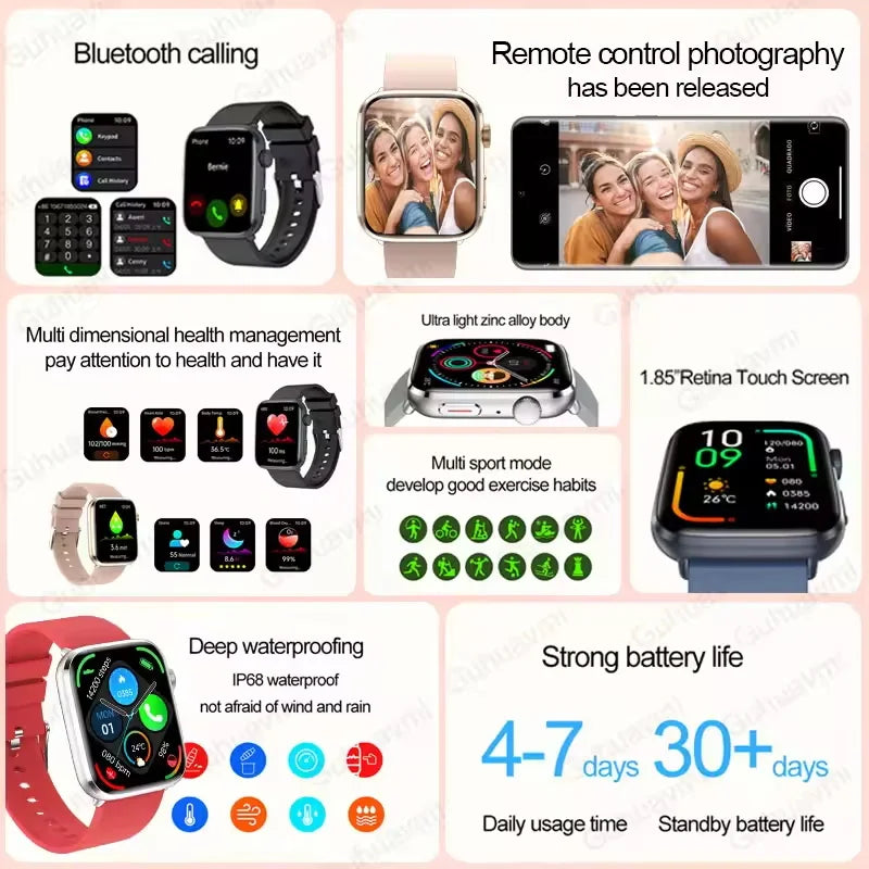 AI Smart Diagnosis Watch HRV PPG Heart Rate Monitor NFC