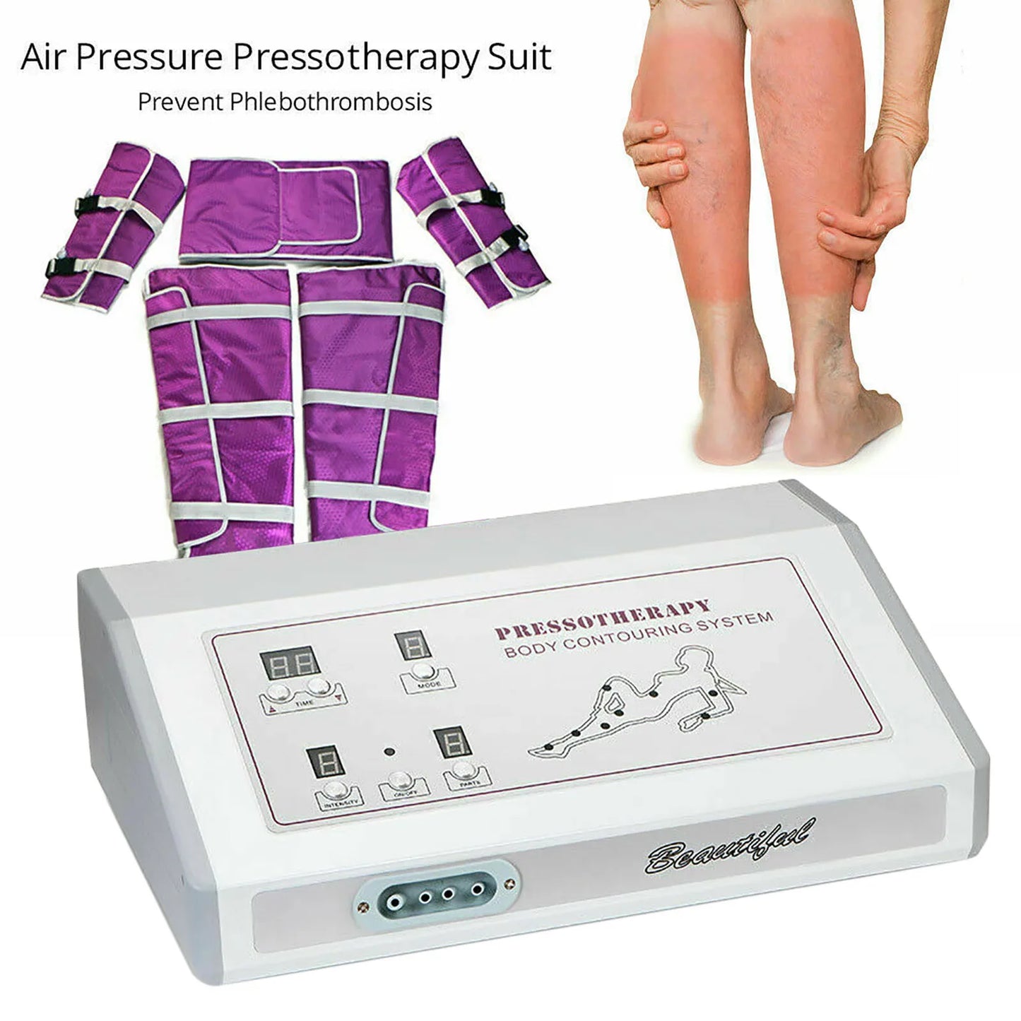 Bymaocar Pressotherapy Air Pressure Massage Suit For Full Body Detox