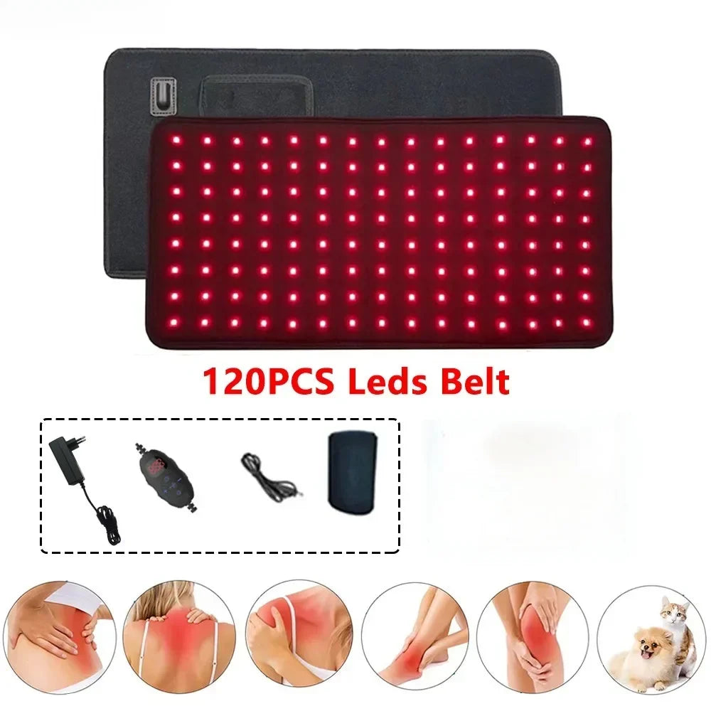 iHealred LED Red Light Belt 660nm 850nm Near Infrared Therapy