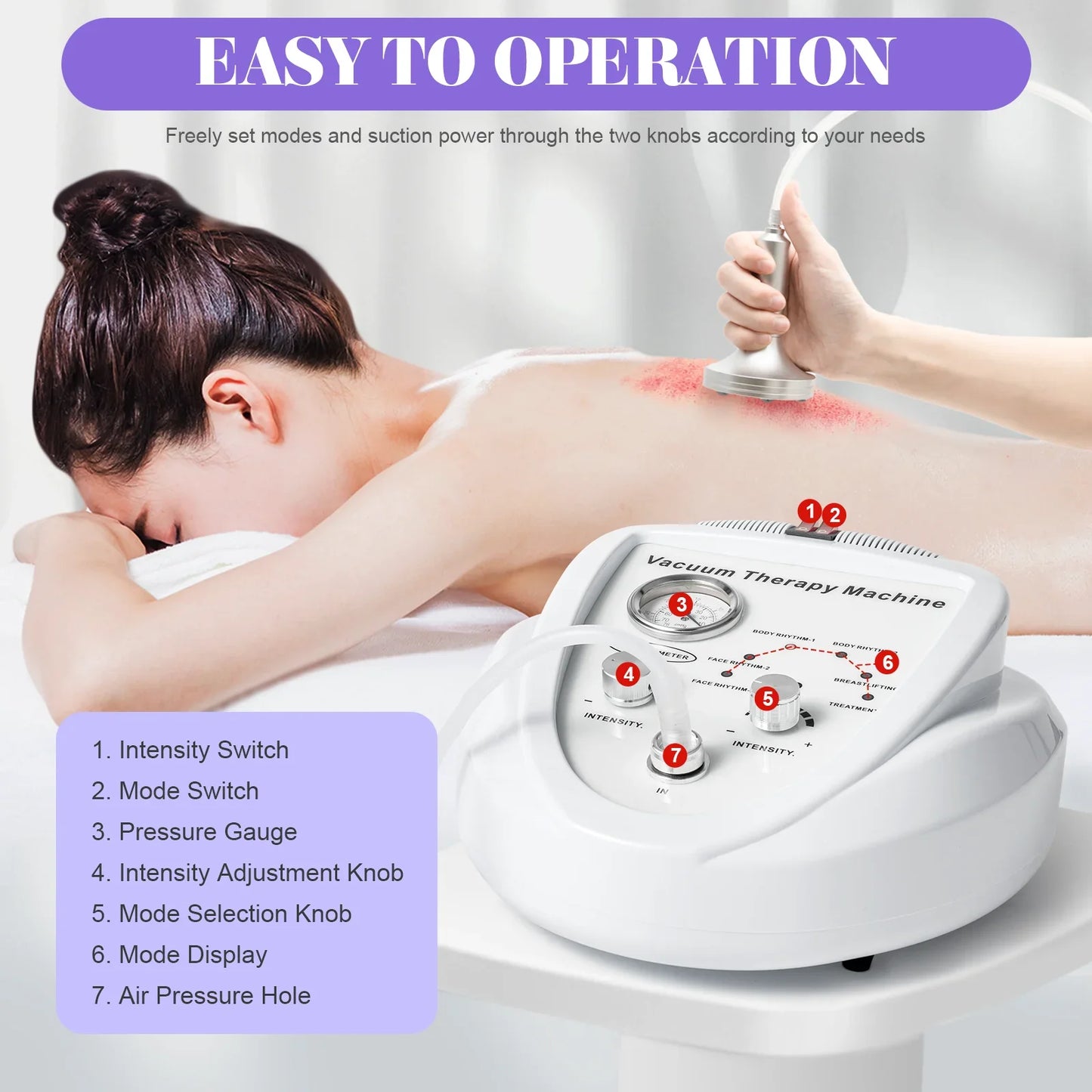 Premium Vacuum Therapy Machine With 24 Cups And 3 Pumps