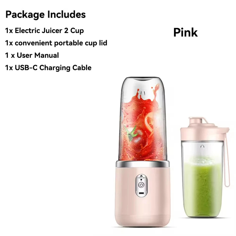 ATMDOG Portable Blender Bottle 60W 6 Blade Multifunction Juicer