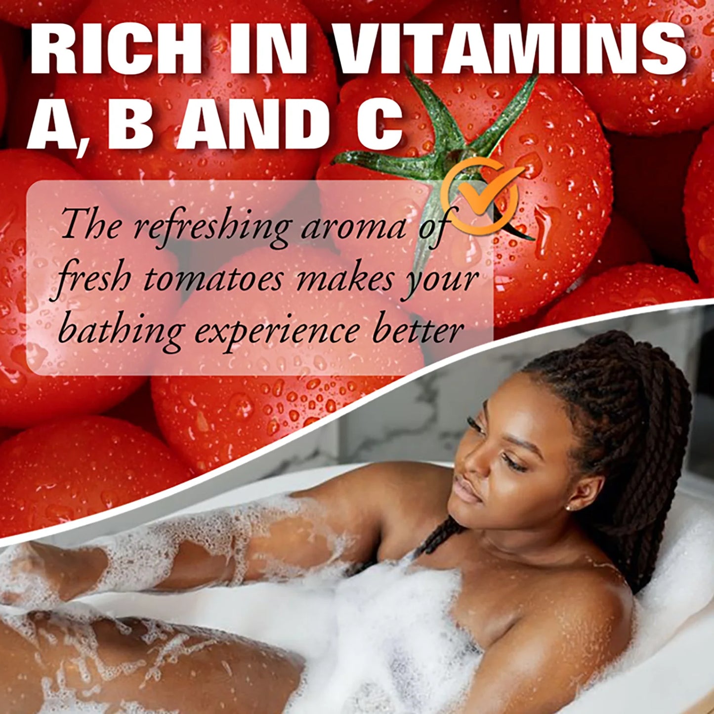 AILKE Tomato Whitening Soap for Face and Body Dark Spots