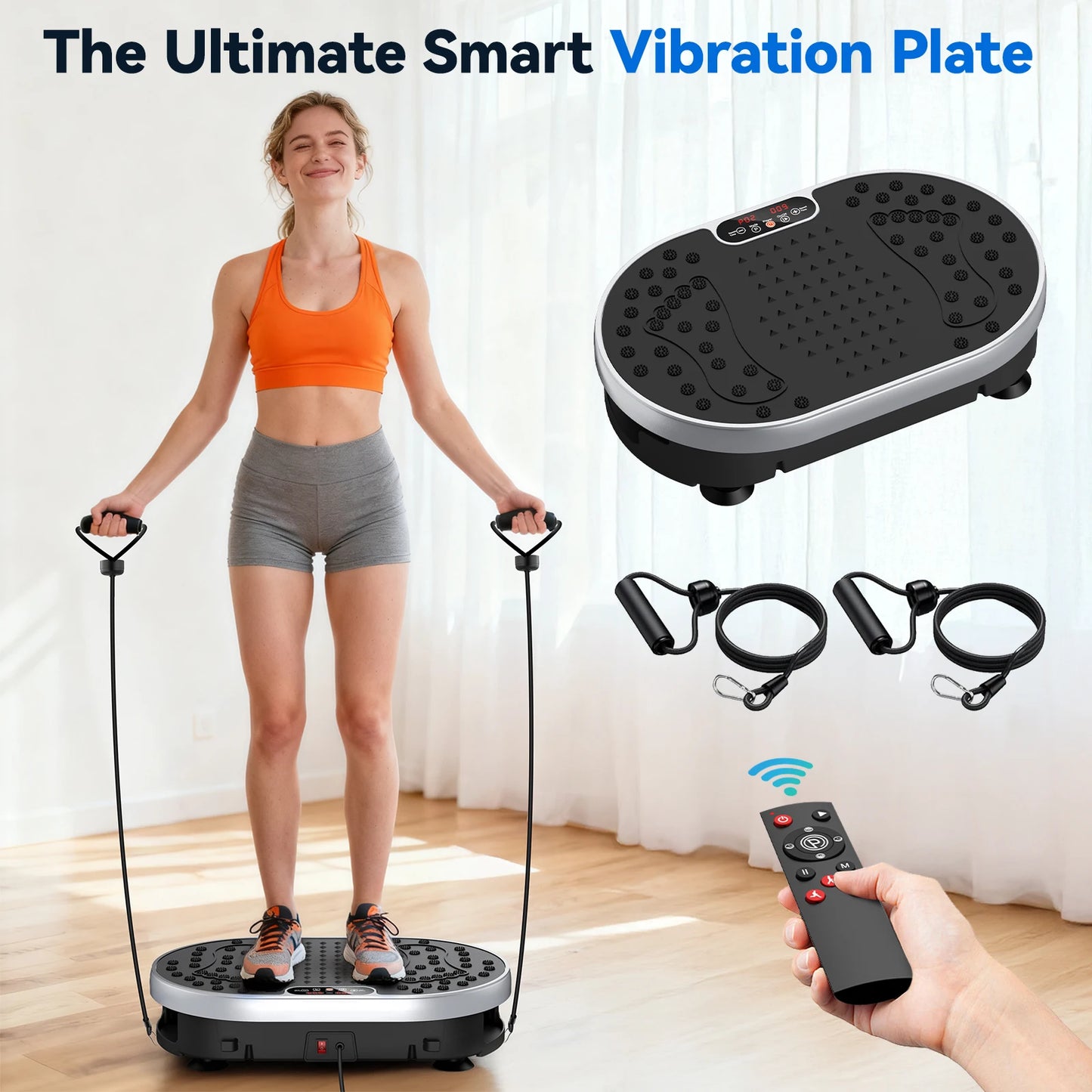 Vibration Plate Exercise Trainer With 120 Speed Levels 9 Modes